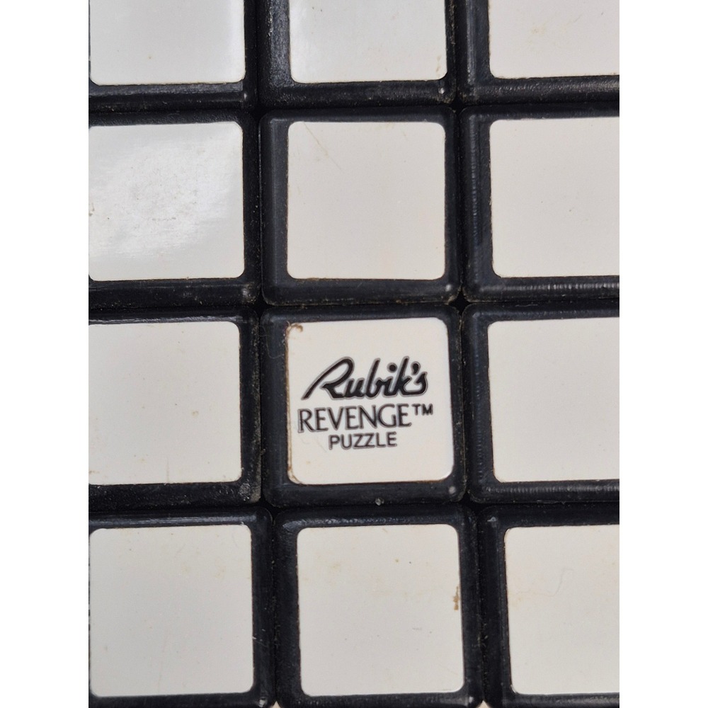 Vintage 1982 Rubiks Revenge 4x4 Puzzle Cube with 1981 Mastering the Cube‎ Book